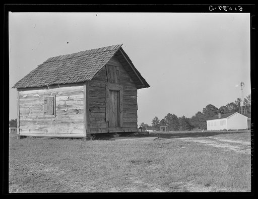 Untitled photo, possibly related to: Old school building. Gee's Bend, Alabama