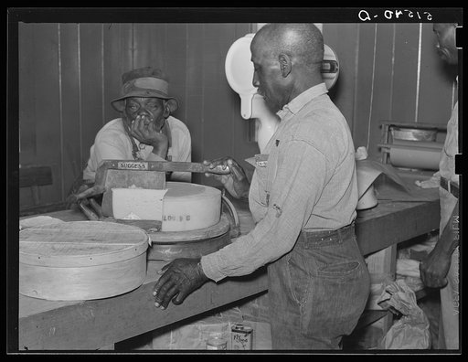 Untitled photo, possibly related to: Inside cooperative store. Gee's Bend, Alabama