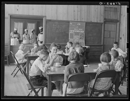 Untitled photo, possibly related to: A hot mid-morning lunch in school. Ashwood Plantations, South Carolina