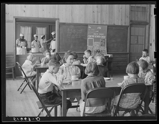 A hot mid-morning lunch in school. Ashwood Plantations, South Carolina