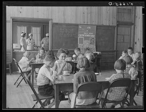 Untitled photo, possibly related to: A hot mid-morning lunch in school. Ashwood Plantations, South Carolina