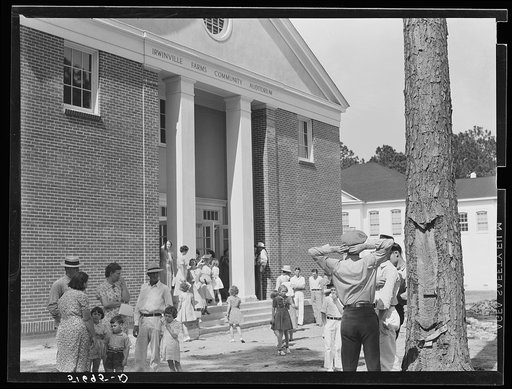 Irwinville Farms community auditorium on May Day-Health Day, Georgia