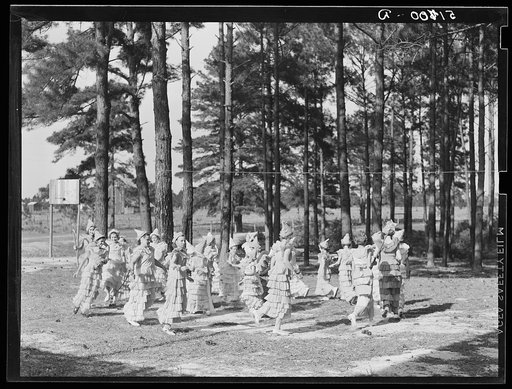 Untitled photo, possibly related to: May Day-Health Day Queen and her attendants. Irwinville Farms, Georgia