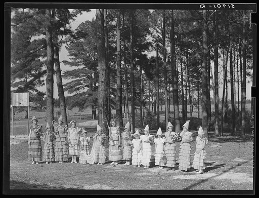 May Day-Health Day Queen and her attendants. Irwinville Farms, Georgia