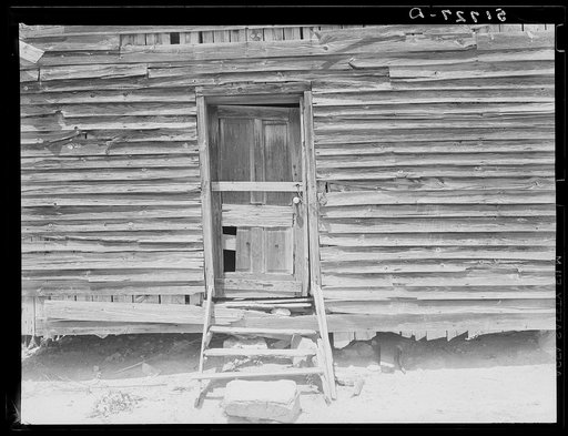 Front of old Negro school house. Greene County, Georgia