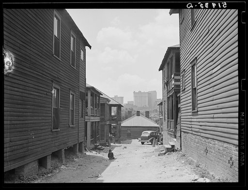 Untitled photo, possibly related to: Slums in Negro district. Atlanta, Georgia