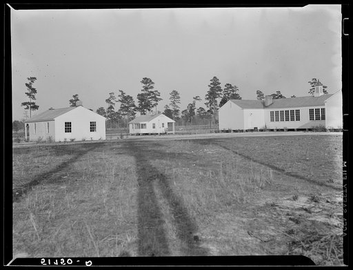 Untitled photo, possibly related to: Community and school building. Prairie Farms, Alabama