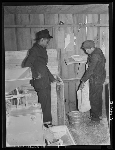 Inside the cooperative grist mill. Prairie Farms, Alabama