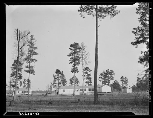 Rearview of school and community buildings. Prairie Farms, Alabama
