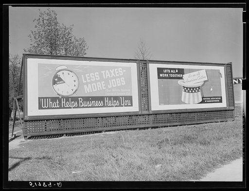 Highway signboards, southern Alabama