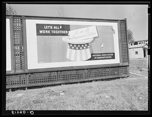 Highway signboards, southern Alabama