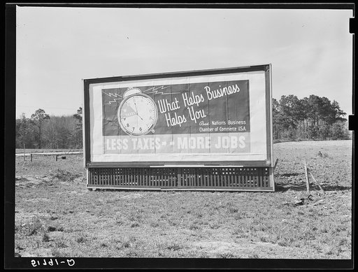 Highway signboards, southern Alabama