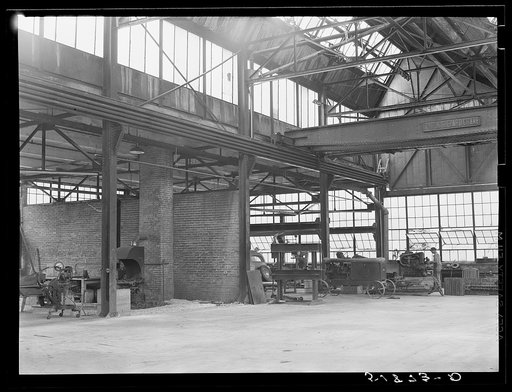 General view of FSA (Farm Security Administration) warehouse depot. Atlanta, Georgia