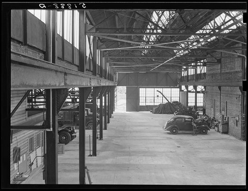 Interior, FSA (Farm Security Administration) warehouse depot. Atlanta, Georgia