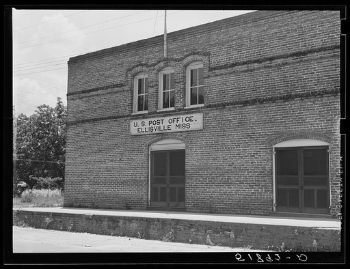 United States post office. Ellisville, Mississippi
