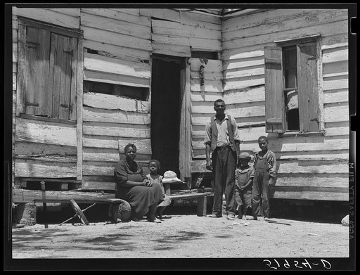 Mrs. Brown and family. She paid her taxes with oranges raised on her farm. Her husband worked in nearby oyster beds. The soil on the farm is better than usual in that section. Saint Helena Island, Beaufort, South Carolina
