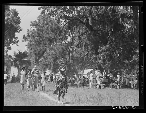 Negro picnic at Beaufort, South Carolina. July fourth