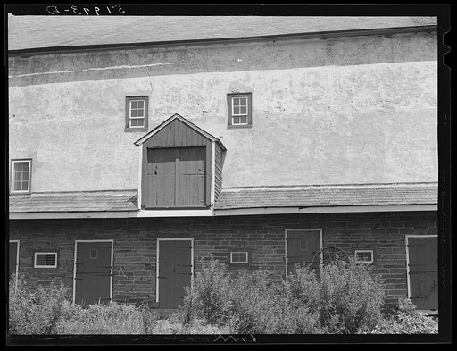 Barn on rich farmland. Bucks County, Pennsylvania
