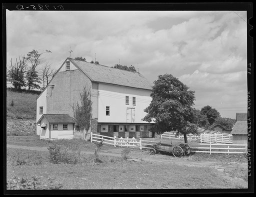 Barn on rich farmland. Bucks County, Pennsylvania