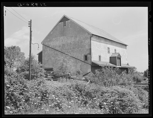 Untitled photo, possibly related to: Barn on rich farmland. Bucks County, Pennsylvania