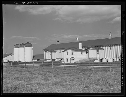 Barn on rich farmland. Bucks County, Pennsylvania