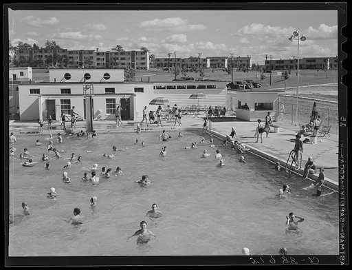 Untitled photo, possibly related to: Swimming pool. Greenbelt, Maryland