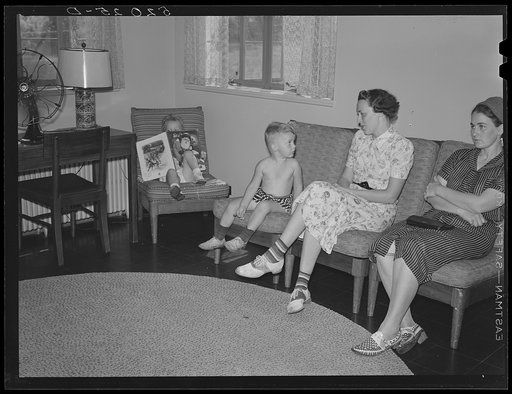 Untitled photo, possibly related to: In the waiting room at medical center. Greenbelt, Maryland