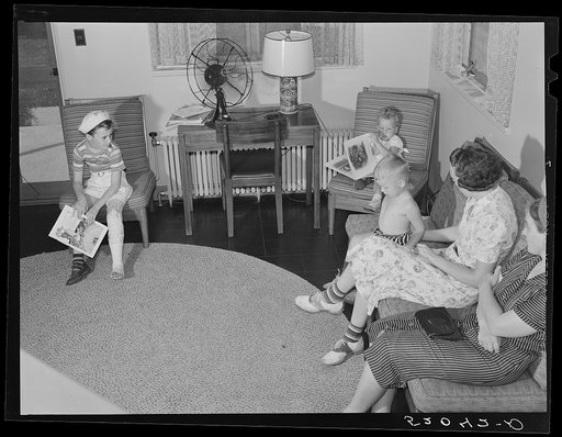 In the waiting room at medical center. Greenbelt, Maryland