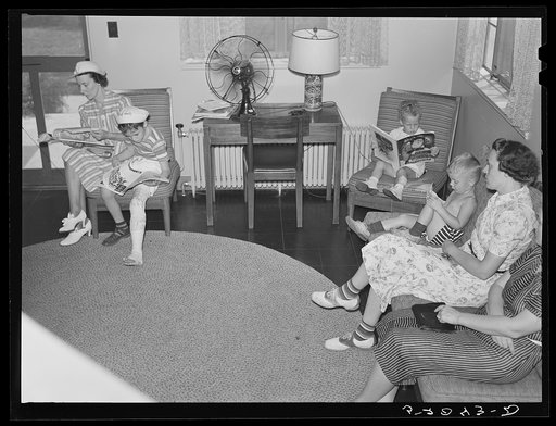 Untitled photo, possibly related to: In the waiting room at medical center. Greenbelt, Maryland