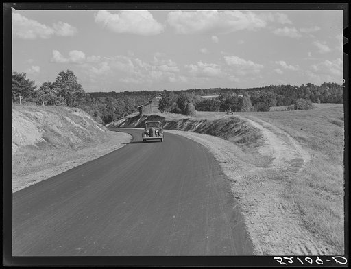 General view of Highway 14 on way to Yanceyville. Caswell County, North Carolina