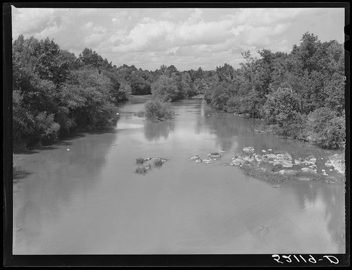 Haw River, Chatham County, North Carolina. Route 64 going east from Bynum
