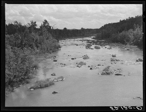 Haw River, Chatham County, North Carolina. Route 64 going east from Bynum