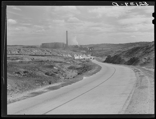Copperhill, Tennesse. Copper mining and sulfuric acid plant