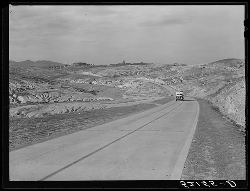 Copper mining section between Ducktown and Copper Hill, Tennessee. Fumes from smelting copper for sulphuric acid have destroyed all vegetation and eroded the land