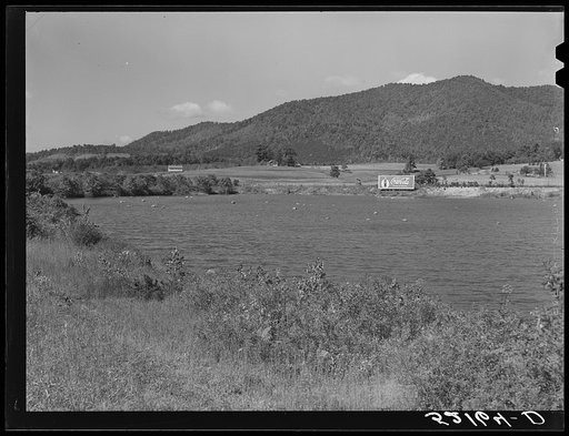 Untitled photo, possibly related to: Coca Cola. General landscape near Black Mountain. North Carolina