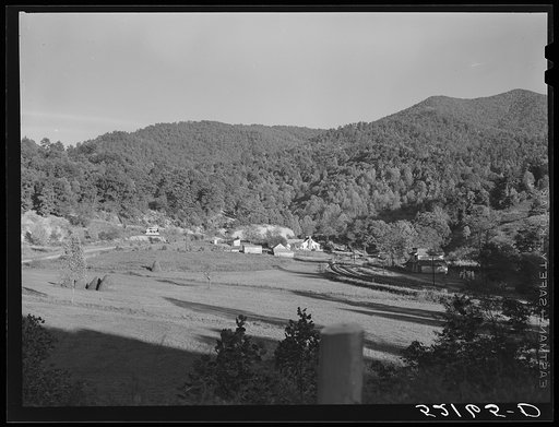 Untitled photo, possibly related to: View from steps of Black Mountain College. Black Mountain, North Carolina