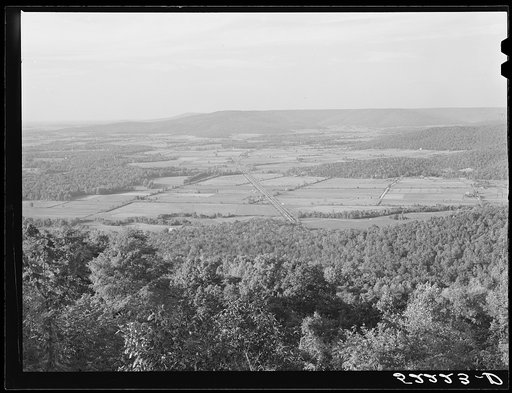 View from Cumberland Plateau near Monteagle, Tennessee