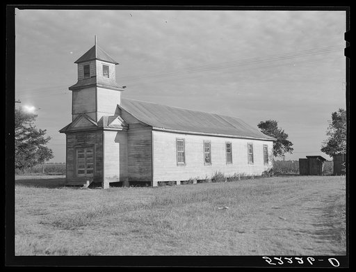 Church on Knowlton Plantation. Perthshire, Mississippi Delta, Mississippi