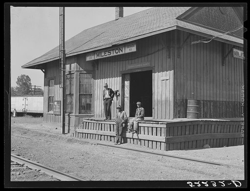 Railway station, Mileston, Mississippi Delta, Mississippi