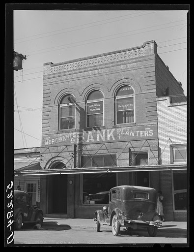 Merchants and planters banks. Tchula, Mississippi Delta, Mississippi