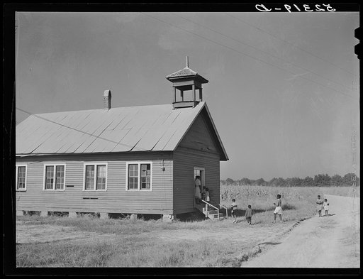 Negro school, Marcella Plantation. Mileston, Mississippi Delta, Mississippi