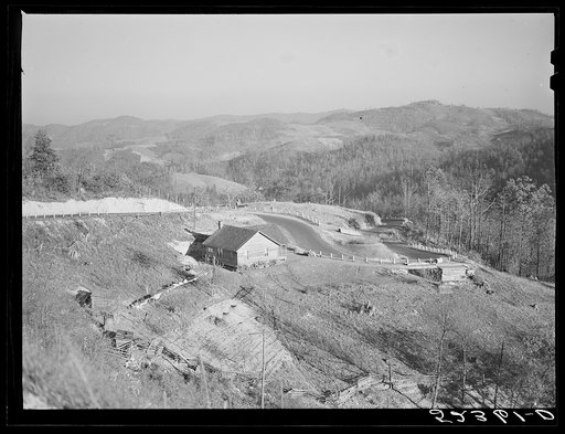 General landscape near the Smokey Mountains. Tennessee