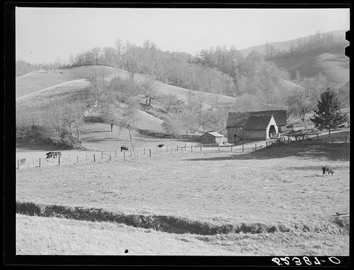 Farm scene near Asheville, North Carolina