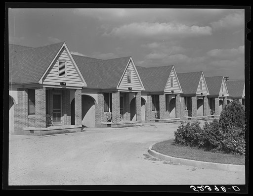 Untitled photo, possibly related to: Tourist court in Clarksdale, Mississippi Delta. Everything is named "cotton boll" in the Delta