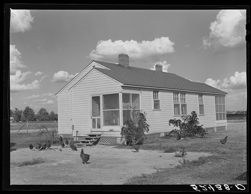 New home of tenant purchase client, white, Mr. Crowell. Near Isola, Mississippi Delta