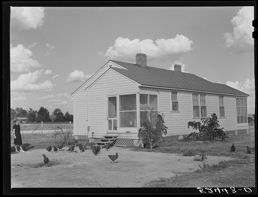 Untitled photo, possibly related to: New home of tenant purchase client, white, Mr. Crowell. Near Isola, Mississippi Delta