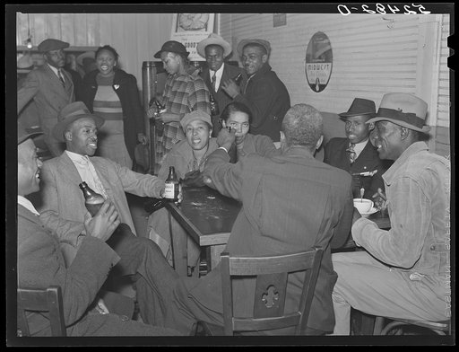 Untitled photo, possibly related to: Saturday afternoon in a Negro beer and juke joint. Clarksdale, Mississippi Delta