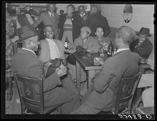 Saturday afternoon in a Negro beer and juke joint. Clarksdale, Mississippi Delta