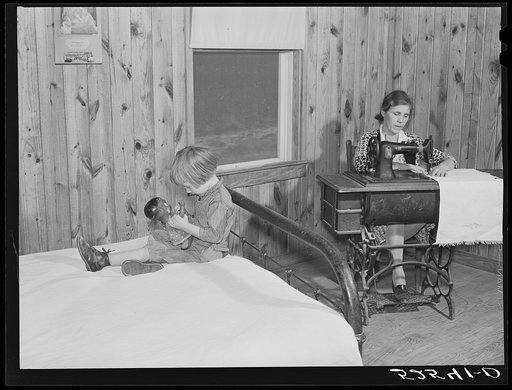 Interior of project family's house. Sunflower Plantation, Merigold, Mississippi