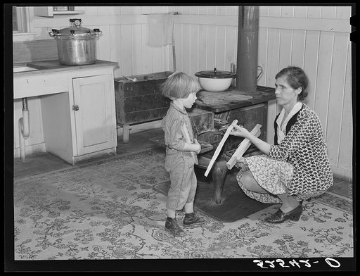 Interior of project family's kitchen in new home. Sunflower Plantation, Merigold, Mississippi